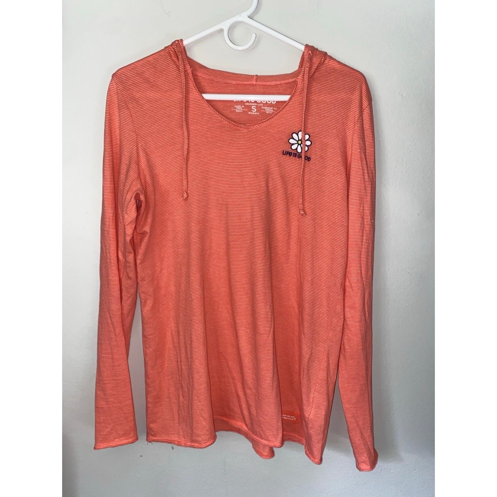 Jake by the Lake-Life is good
Women's‎ Long Sleeve Striped Hooded Crusher LITE